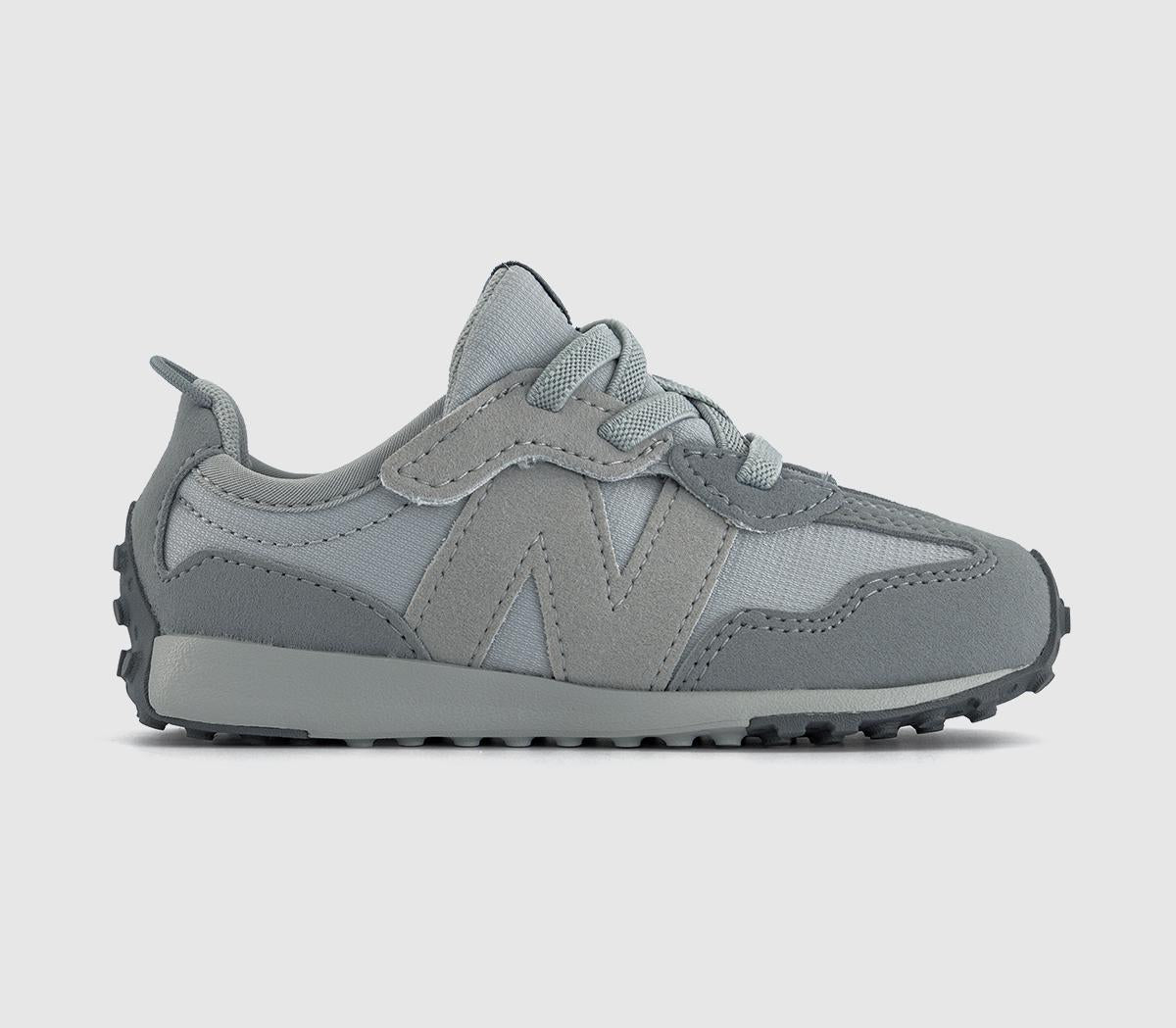 Kids New Balance 327 Infants Trainers Concrete - OFFCUTS SHOES by OFFICE