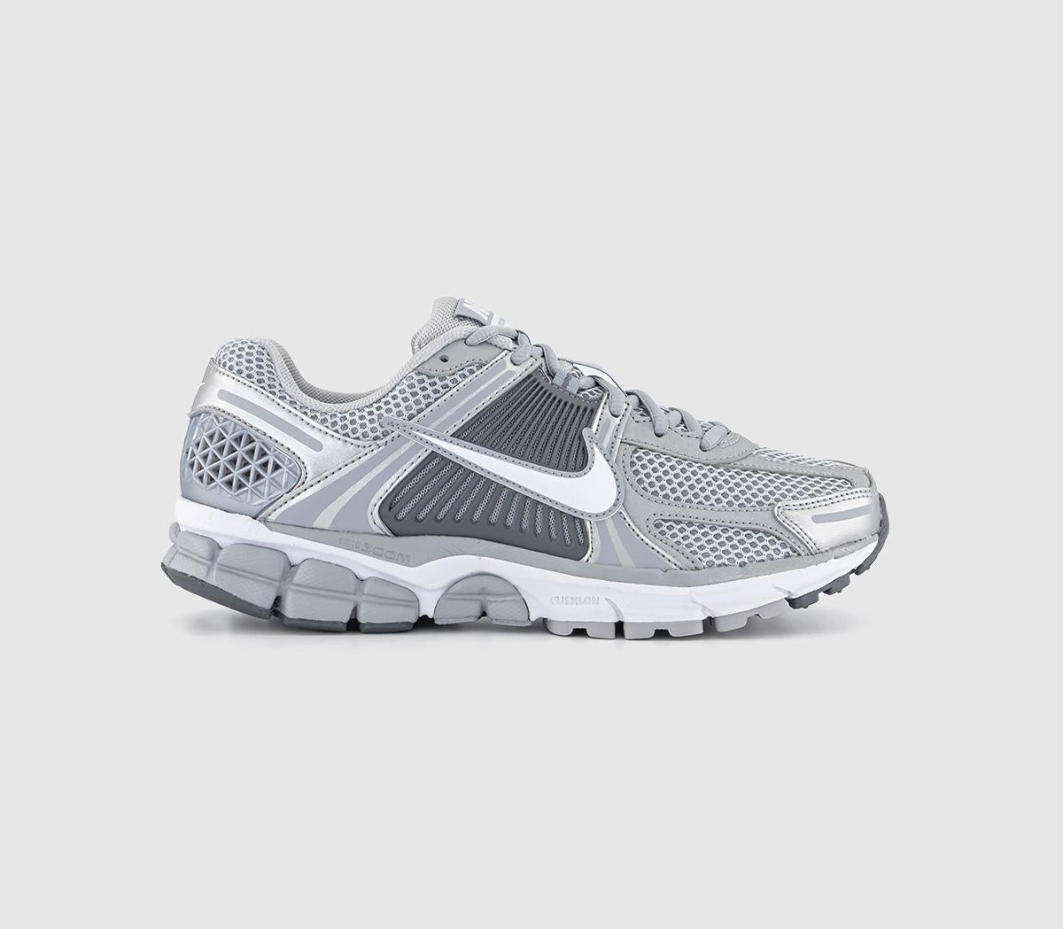 Nike Zoom Vomero 5 Trainers Wolf Grey White Metallic Silver