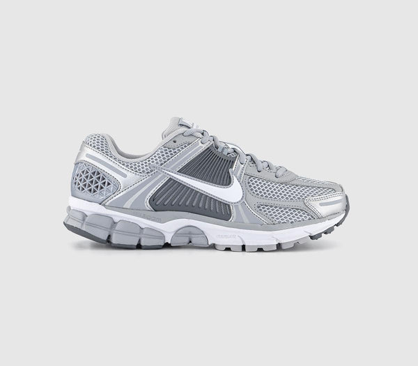 Nike Zoom Vomero 5 Trainers Wolf Grey White Metallic Silver