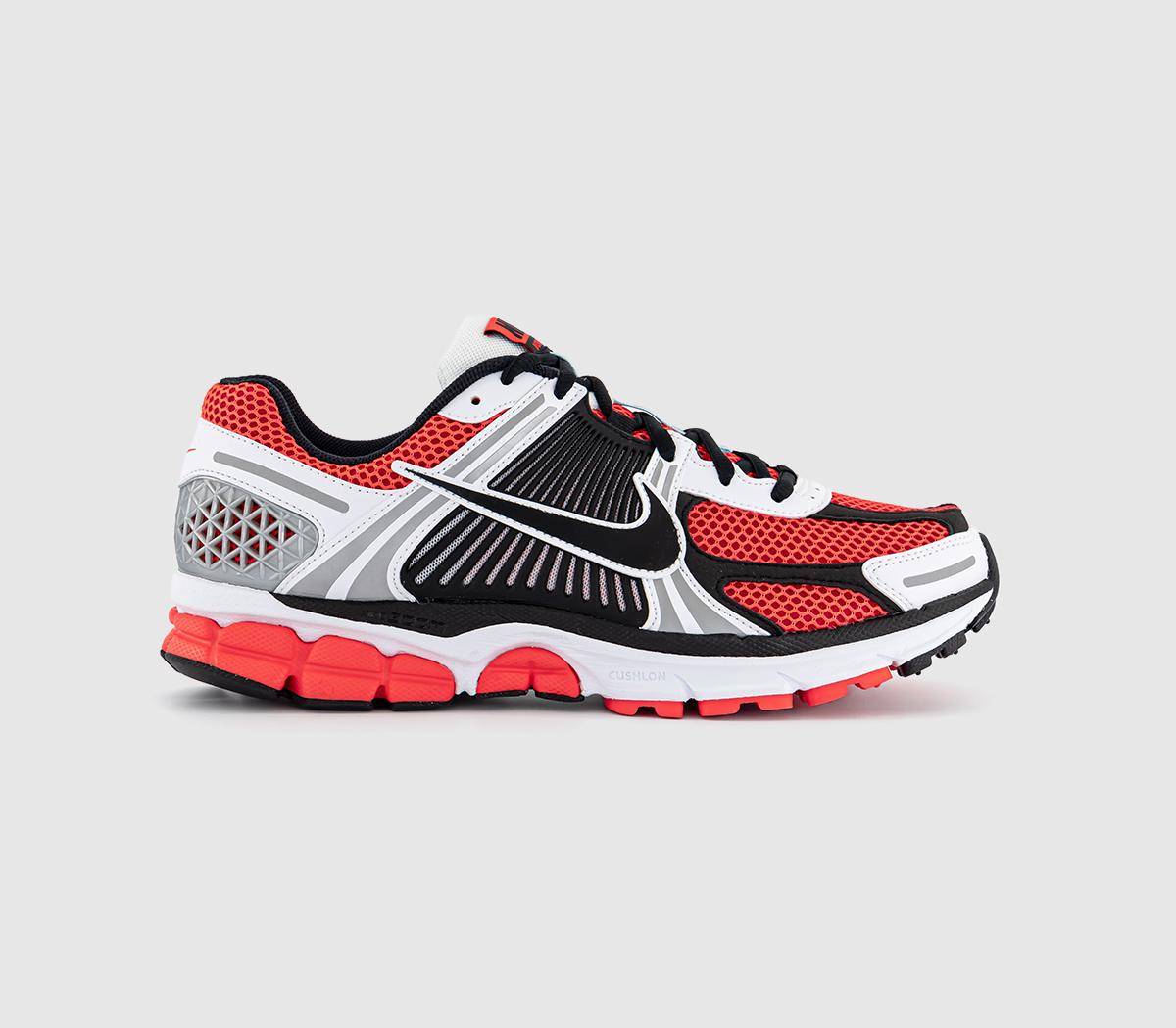 Nike Zoom Vomero 5 Trainers Bright Crimson Black Glacier Ice Metallic Silver N Uk Size 7