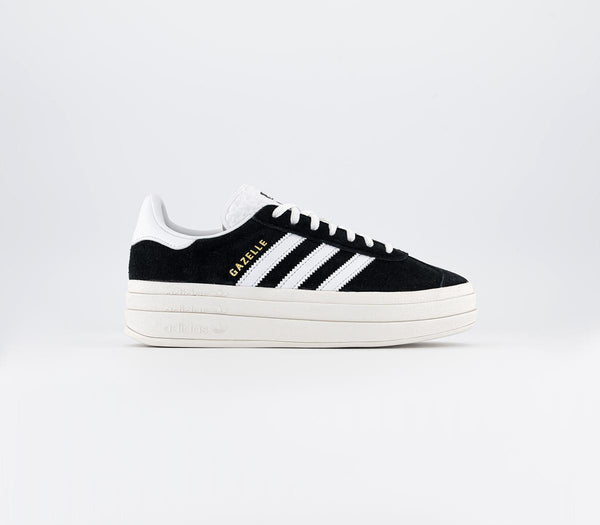 Odd Sizes - adidas Gazelle Bold W Core Black Core White Semi Lucid Blue - UK Sizes Right 5/Left 4.5