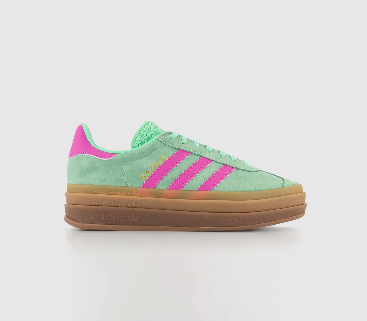 adidas Gazelle Bold W Pulse Mint Sreaming Pink Gum M2 Uk Size 8