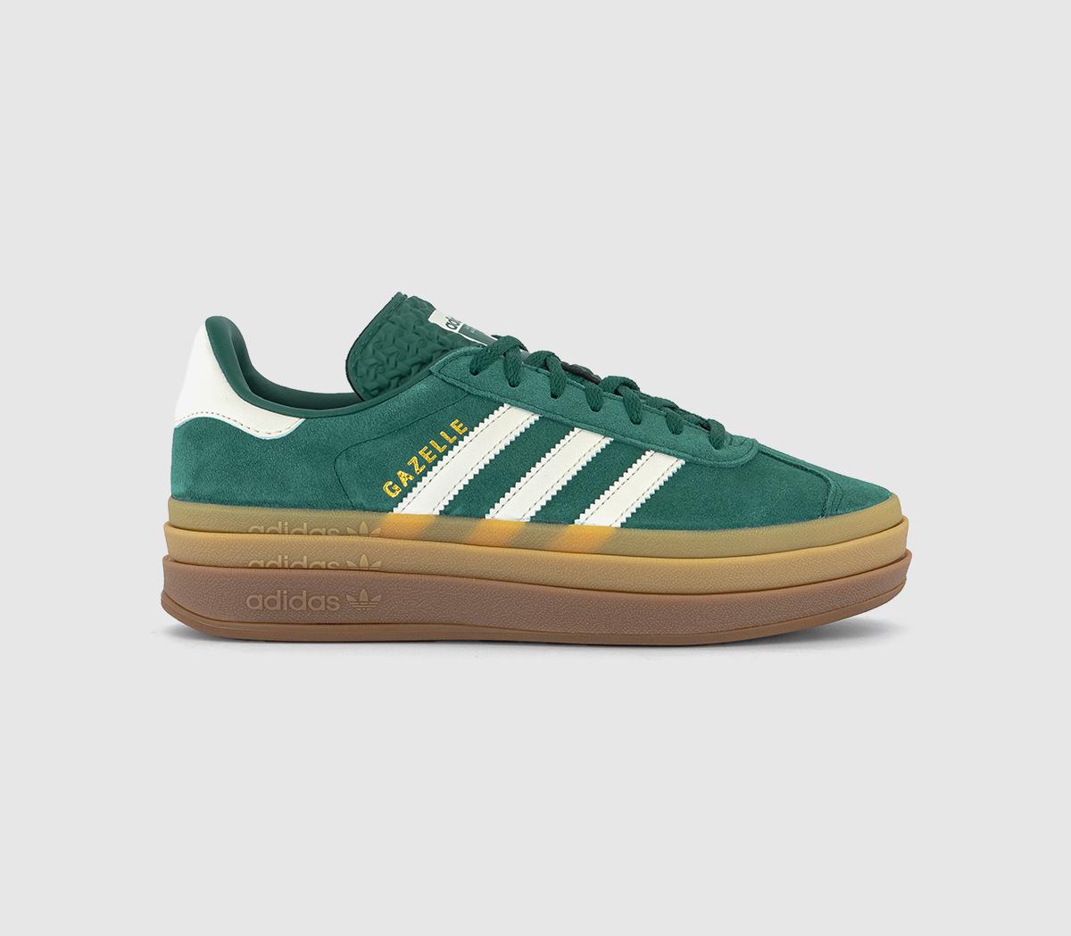 adidas Gazelle Bold W Collegiate Green Offwhite Gold Metallic