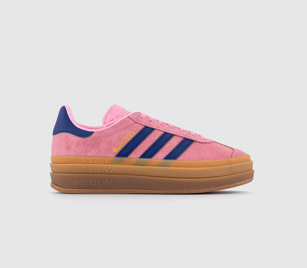 Womens Adidas Gazelle Bold W Pink Glow Victory Blue Gum Uk Size 4