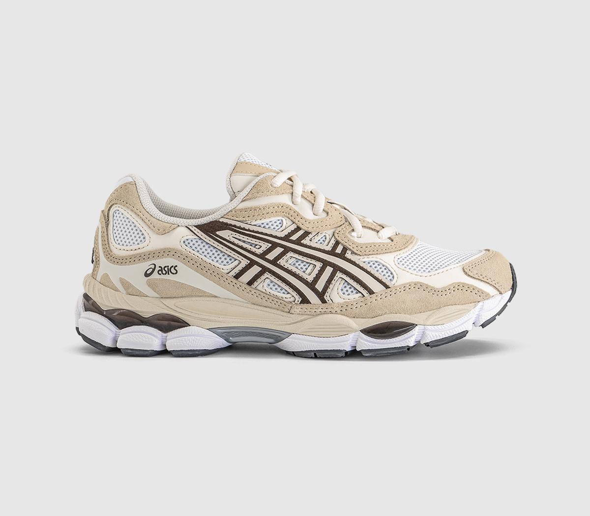 ASICS Gel NYC Trainers White Roasted Coffee