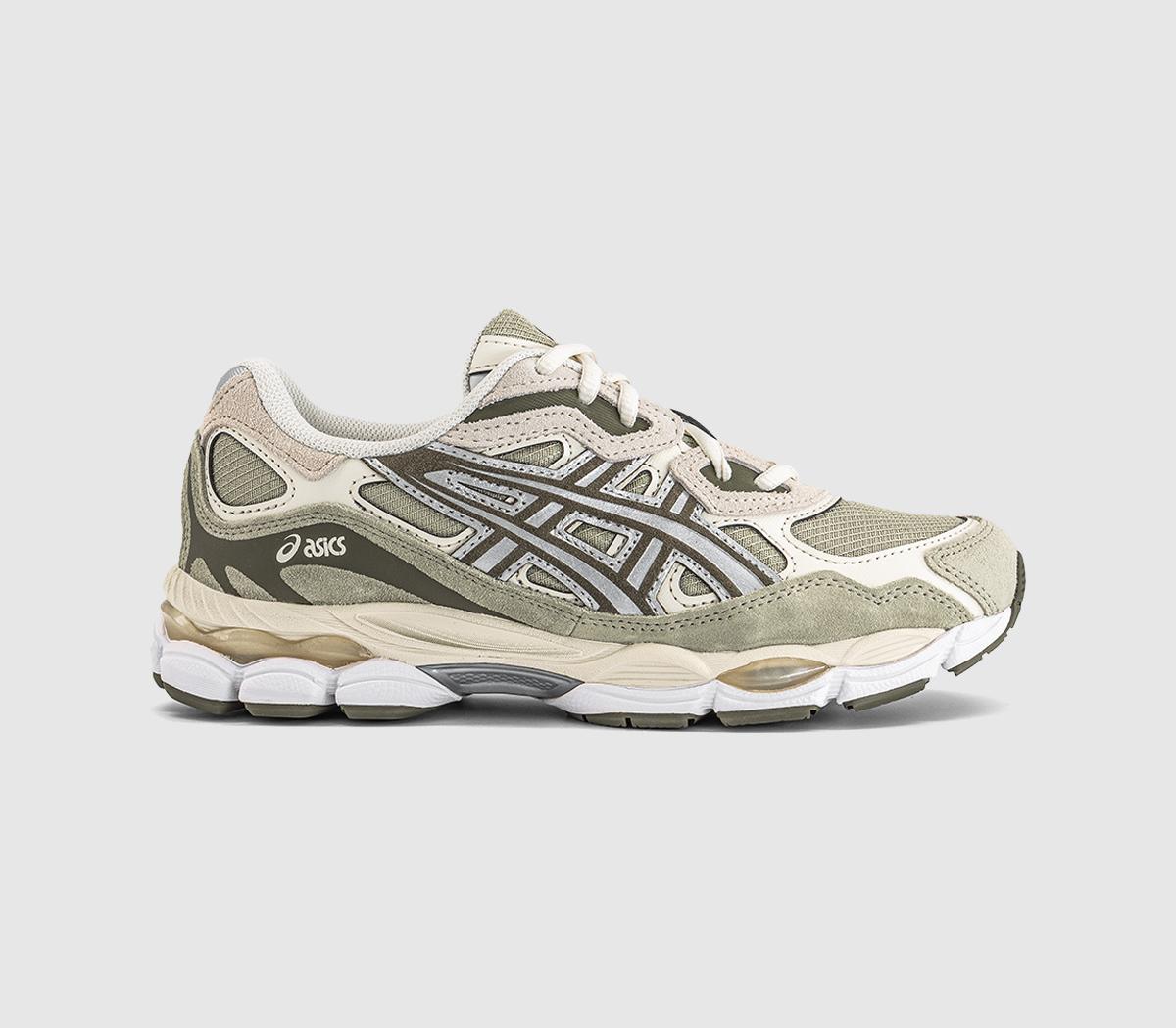ASICS Gel NYC Trainers Khaki Pure Silver