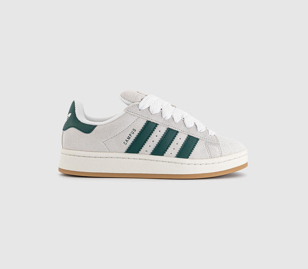 adidas Campus 00s Trainers Crystal White Collegiate Green