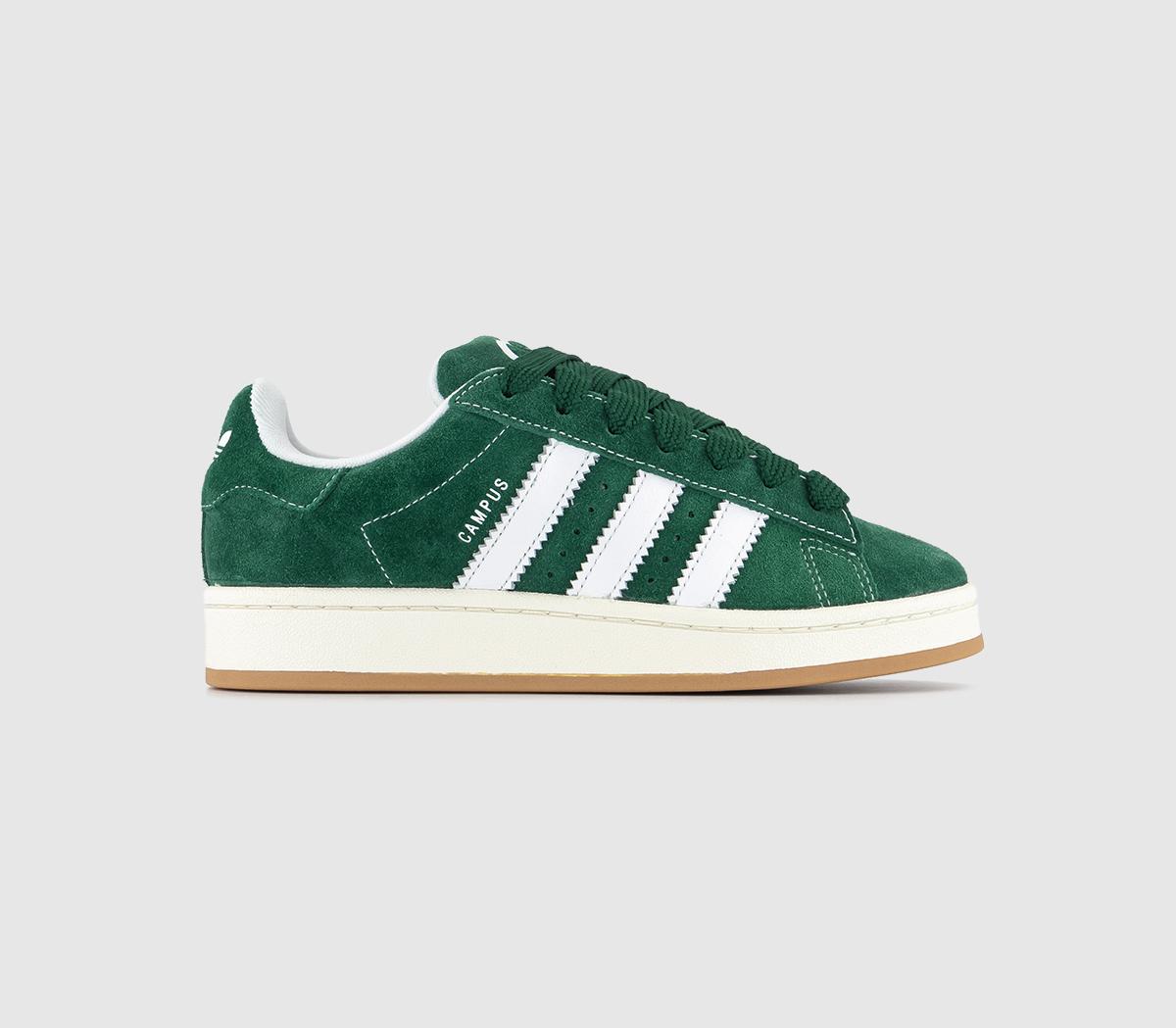 Odd Sizes - adidas Campus 00's Dark Green White Off White - UK Sizes Right 5/Left 6