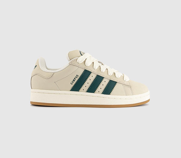 adidas Campus 00S Trainers Cream White Collegiate Green Off White