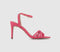 Womens Office Moon Strappy Two Part Heels Pink