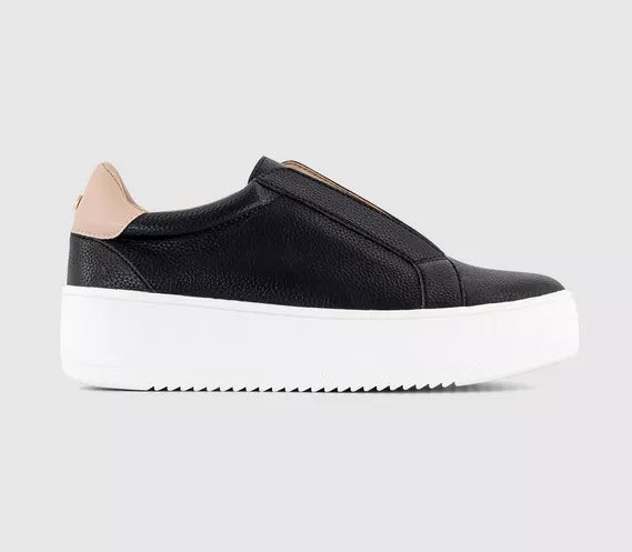 Office For Keeps Slip On Trainers Black Mix