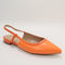 Womens Office Focussing Slingback Ballerinas Orange