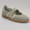 adidas Samba Jane Ballet Trainers Halo Green Warm Vanilla Gold Metallic UK Size 4