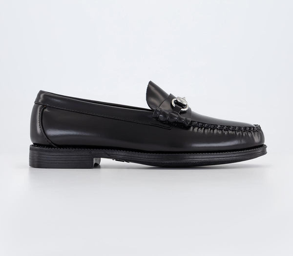Mens G.H Bass & Co Easy Weejun Lincoln Moc Black Leather