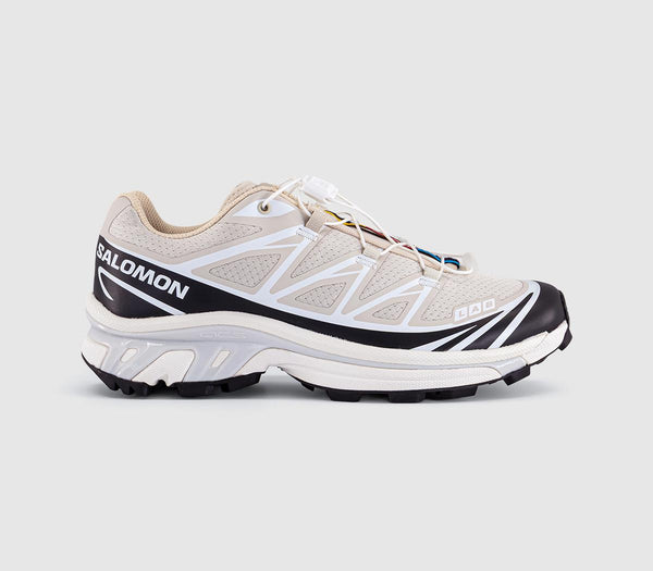 Mens Salomon XT6 Trainers Rainy Day White - OFFCUTS SHOES by OFFICE