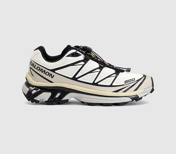 Salomon Xt-6 Trainers Vanilla Ice Black Silver Cloud
