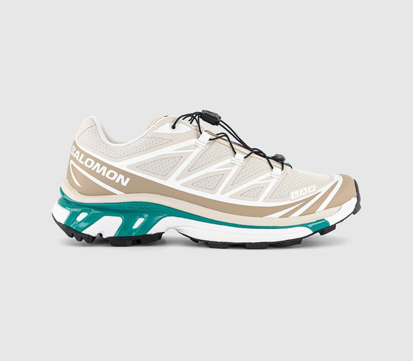 Salomon XT6 Trainers Rainy Day Chinchilla Dynasty Green