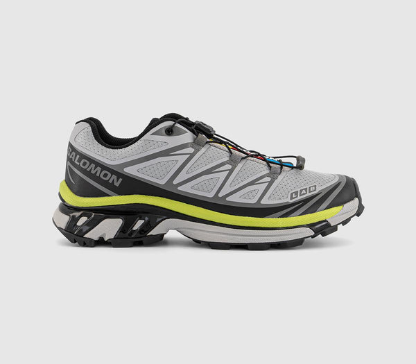 Salomon XT6 Trainers Alloy Black Dark Citron