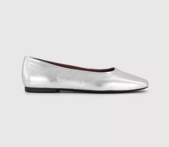 Womens Vagabond Shoemakers Jolin Classic Ballerina Silver