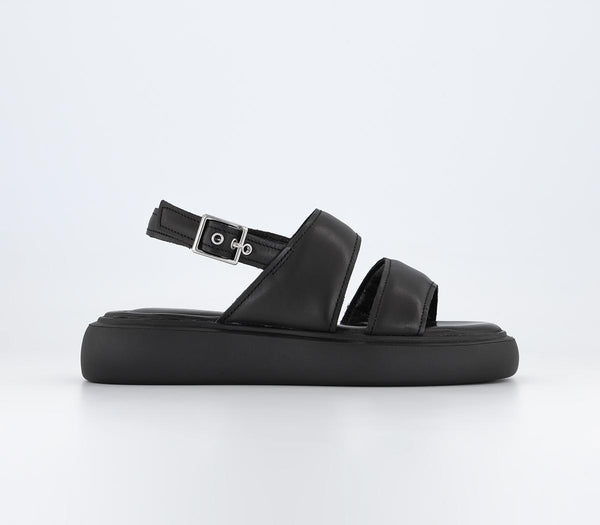 Womens Vagabond Shoemakers Blenda 2 Strap Sandals Black Leather