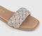 Womens OFFICE Secret Plaited Sandals Silver Embellished