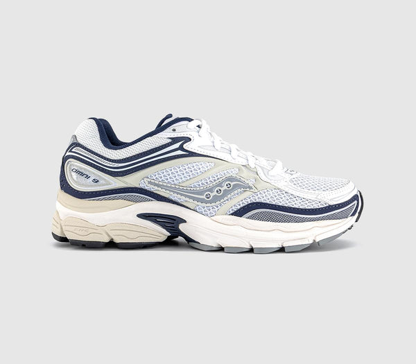 Saucony Progrid Omni 9 Trainers White Navy