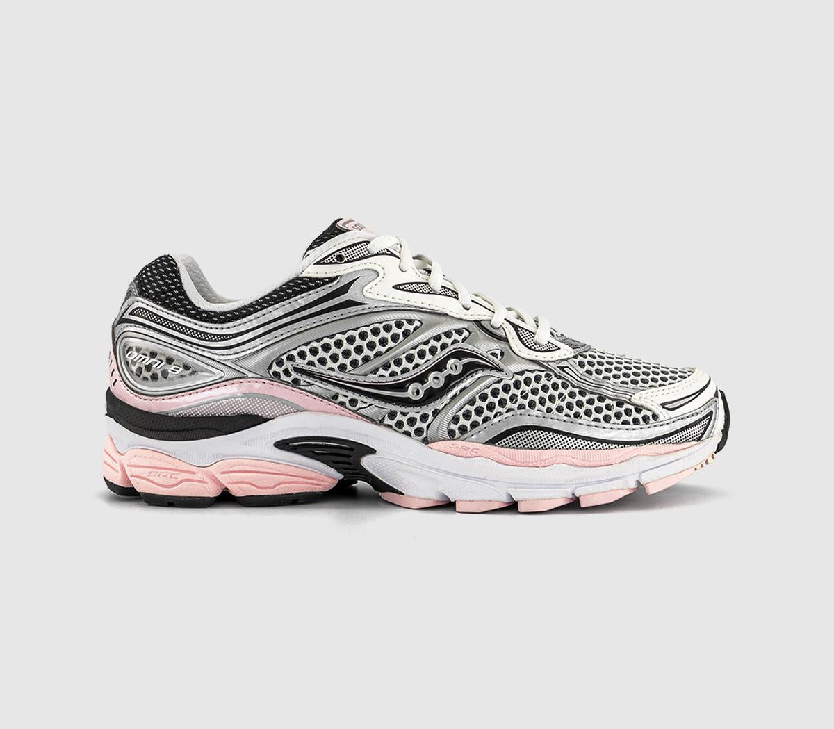 Saucony Progrid Omni 9 Trainer Silver Pink