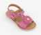 Kids Office Gigi  Infant Flower Leather Sandals Pink Leather