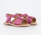 Kids Office Gigi  Infant Flower Leather Sandals Pink Leather