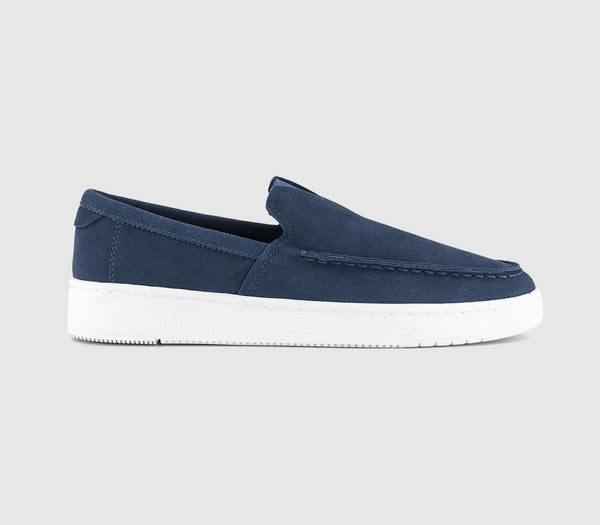 Mens Toms Trvl Lite Loafer Cadet Blue Suede