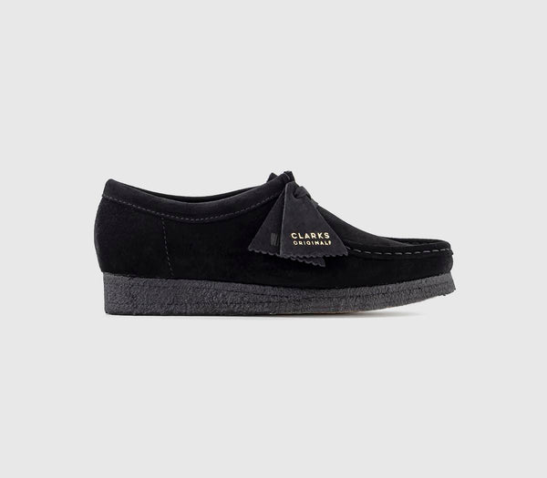 Womens Clarks Originals Wallabee Black Suede