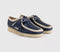 Womens Clarks Originals Wallabees Blue Croc