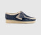 Womens Clarks Originals Wallabees Blue Croc