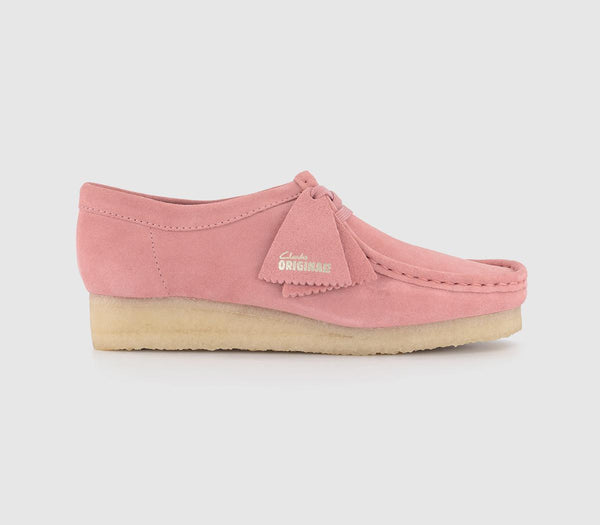 Womens Clarks Originals Clarks Originals Womens Wallabee Blush Pink Suede Uk Size 5