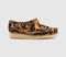 Womens Clarks Originals Womens Wallabees Tiger Print