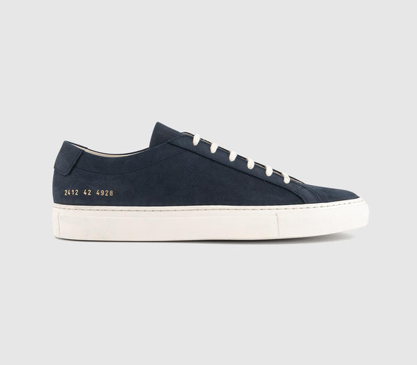 Common Projects Achilles Low Nubuck Navy White