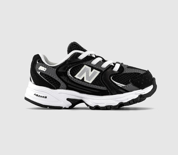 Kids New Balance 530 Infant Trainers Black White