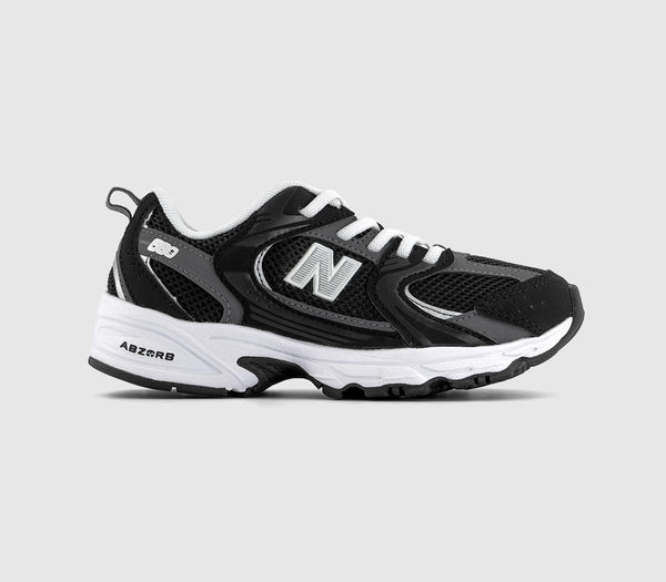 Kids New Blance 530 Youth Trainers Black White