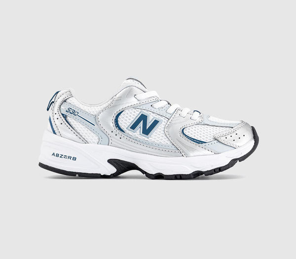 Kids New Balance 530 Youth Trainers Silver Metallic Streamsong