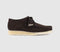 Mens Clarks Originals Wallabee Men's Shoes Dark Brown Suede