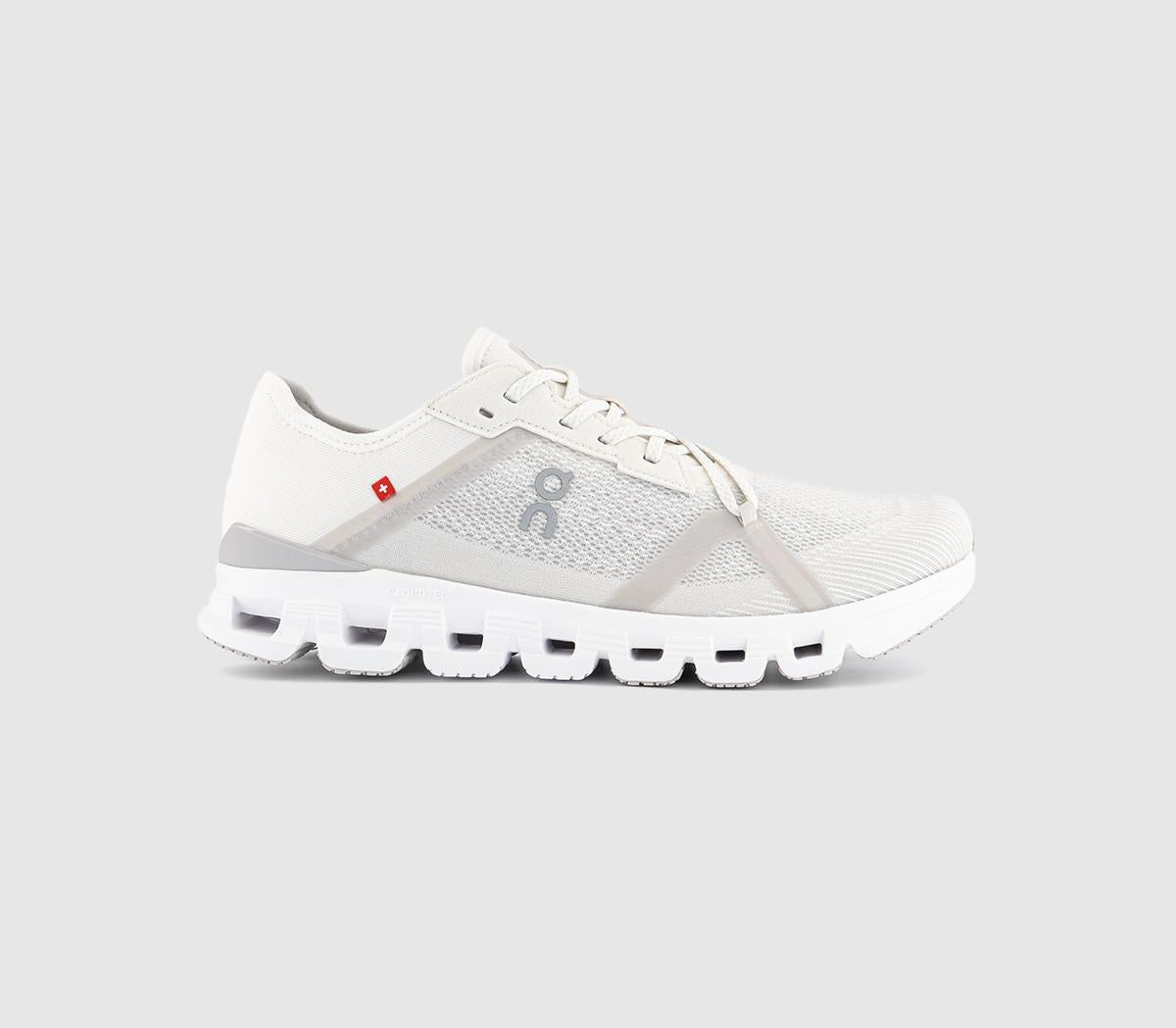 Odd sizes - ON Cloud X 4 AD Trainers White Wolf UK Sizes Right 8/Left 7