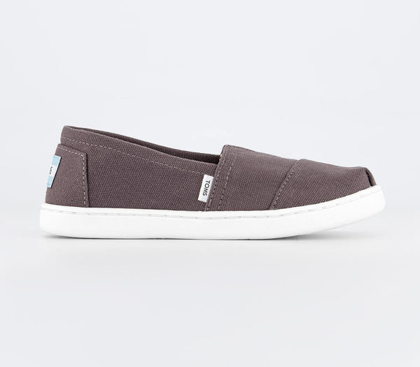 Odd Sizes - Kids Toms Toms Alpargata Youth Grey - UK Sizes Right 12 Youth/Left 11 Youth