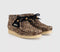 Womens Clarks Originals Womens Wallabee Boots Leopard Print