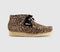 Womens Clarks Originals Womens Wallabee Boots Leopard Print