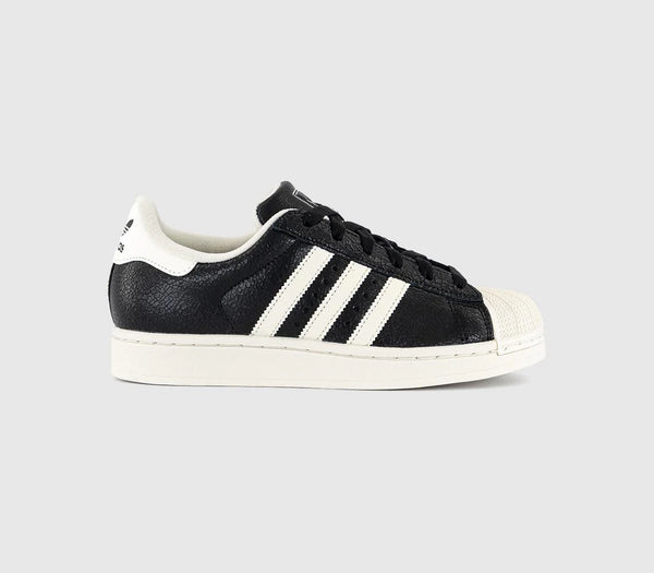 adidas Superstar II Trainers Black Offwhite Black UK Size 6