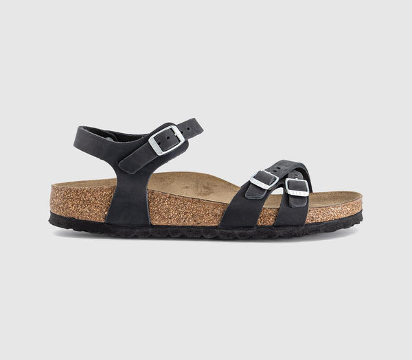 Womens BIRKENSTOCK Kumba Sandals Black Leather