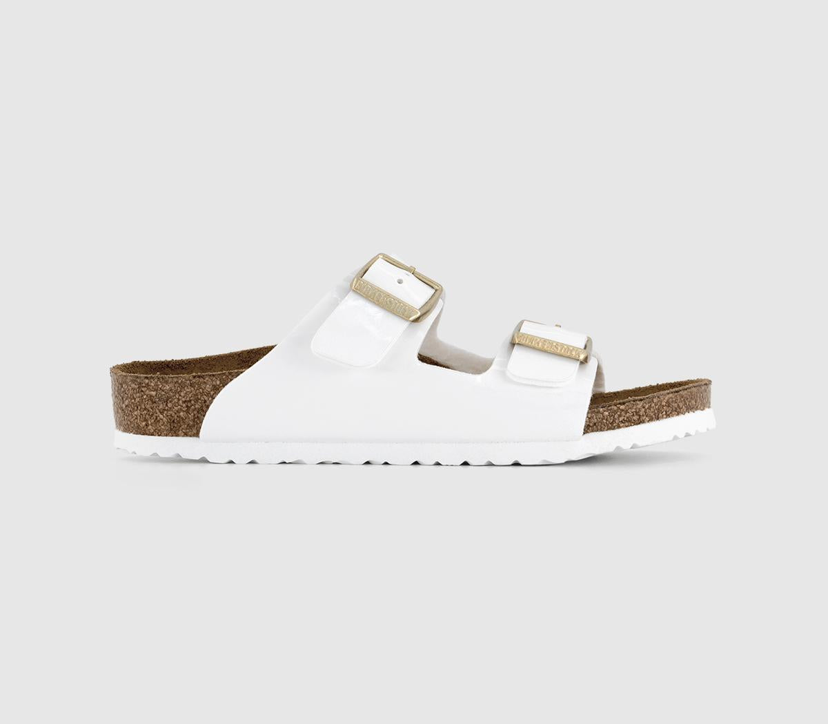 Kids BIRKENSTOCK Arizona Sandals Patent White