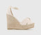 Womens Gaimo For Office Platform Twist Espadrille Cream Canvas