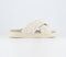 Womens Inuikii Woven Slides White