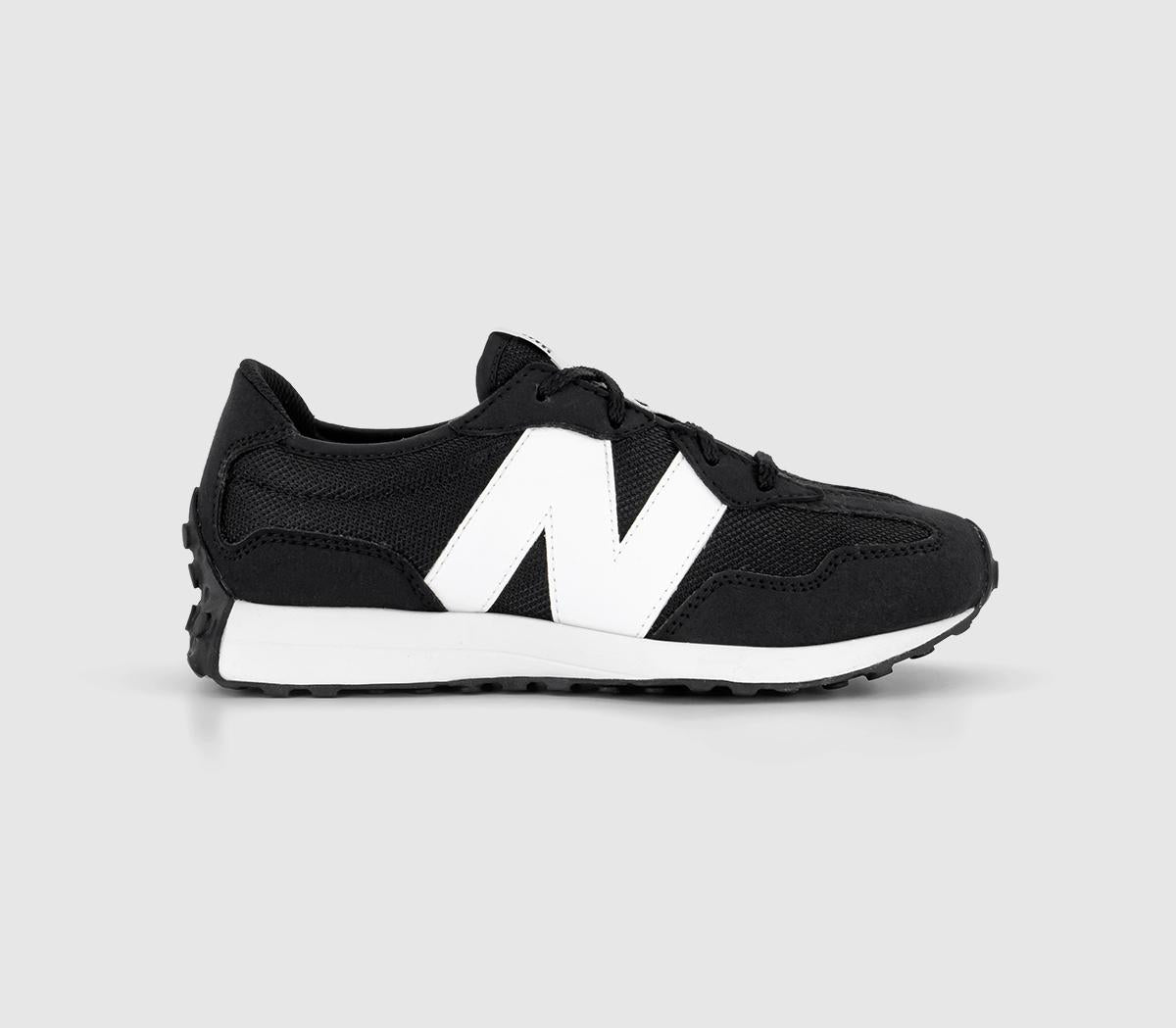 Kids New Balance 327 Trainers Gs Black White